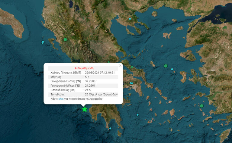 Ισχυρός σεισμός 5,7 Ρίχτερ – Αισθητός στην Αττική – ΤΑ ΝΕΑ