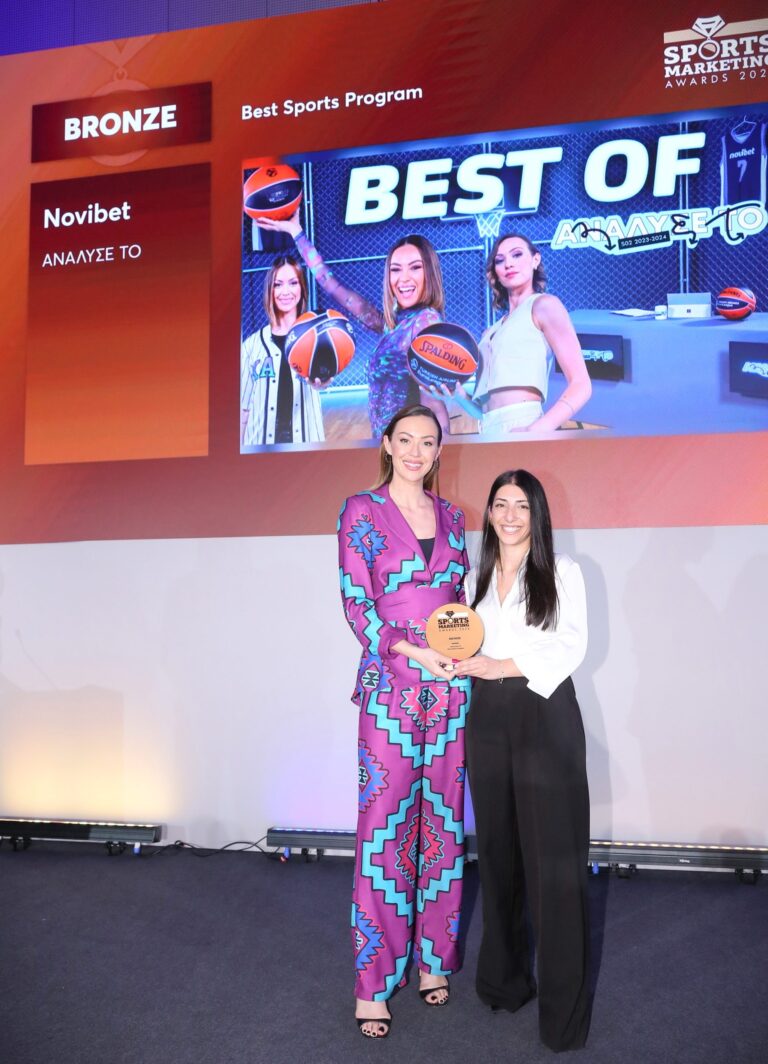Novibet: Sports Brand of the Year στα “Sports Marketing Awards 2024”, με 12 βραβεία