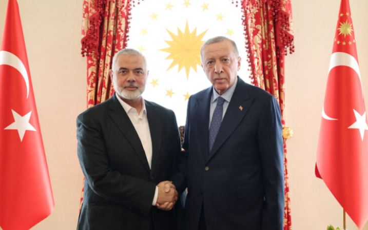 Συνάντηση Ερντογάν με ηγέτη Χαμάς – «Το Ισραήλ θα πληρώσει το τίμημα για την καταπίεση των Παλαιστινίων»