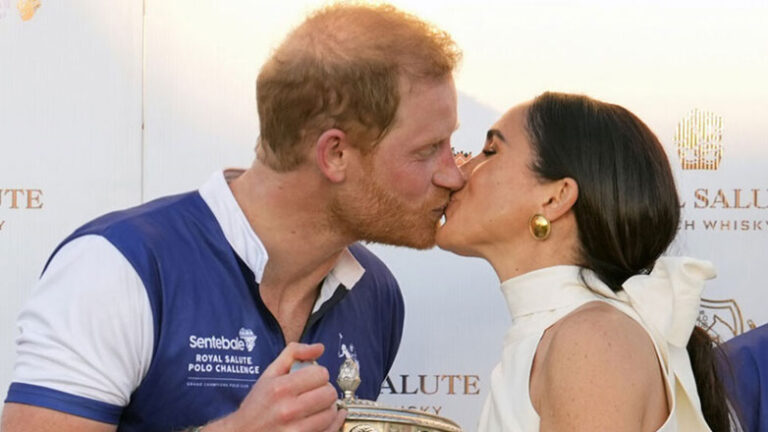 To τρυφερό φιλί της Meghan Markle στον πρίγκιπα Harry μετά τη νίκη του σε φιλανθρωπικό αγώνα