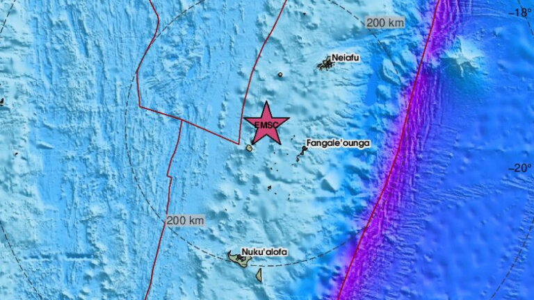 Ισχυρός σεισμός 6,6 Ρίχτερ κοντά στο αρχιπέλαγος Τόνγκα στον νότιο Ειρηνικό