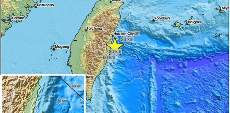 Σεισμός 5,4 Ρίχτερ στην Ταϊβάν