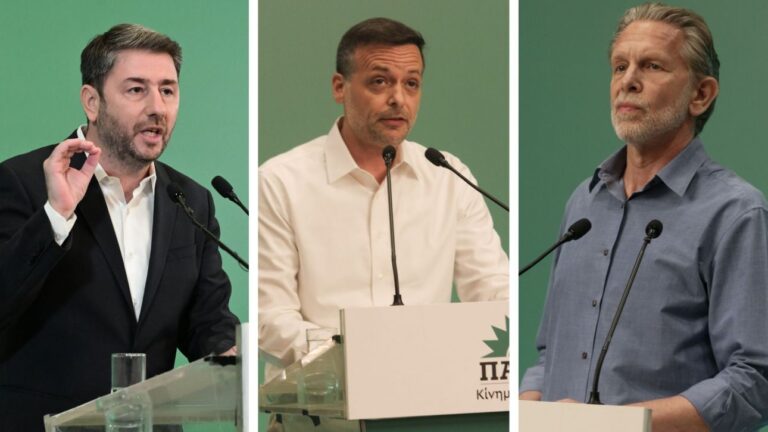 Απόφαση στο ΠΑΣΟΚ για εκλογές 6 και 13 Οκτωβρίου με υποψηφίους Ανδρουλάκη, Δούκα και Γερουλάνο