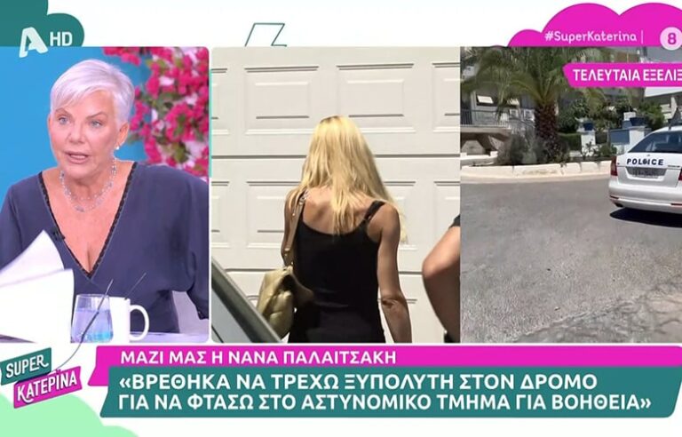 Νανά Παλαιτσάκη για κακοποίηση από σύντροφό της: «Υπήρξα θύμα κακοποίησης – Με κλώτσησε μέσα στο κανάλι»