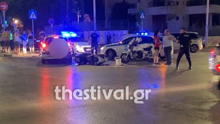 Θεσσαλονίκη: Αυτοκίνητο συγκρούστηκε με μηχανή – Ένας τραυματίας