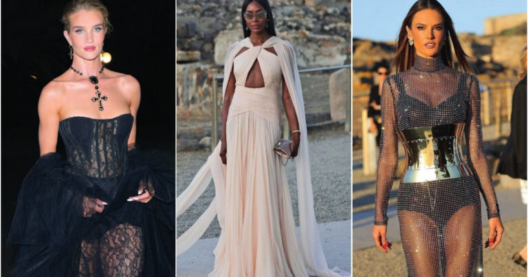 Τα glam looks στο σόου Αlta Moda 2024 των Dolce & Gabbana στη Σαρδηνία