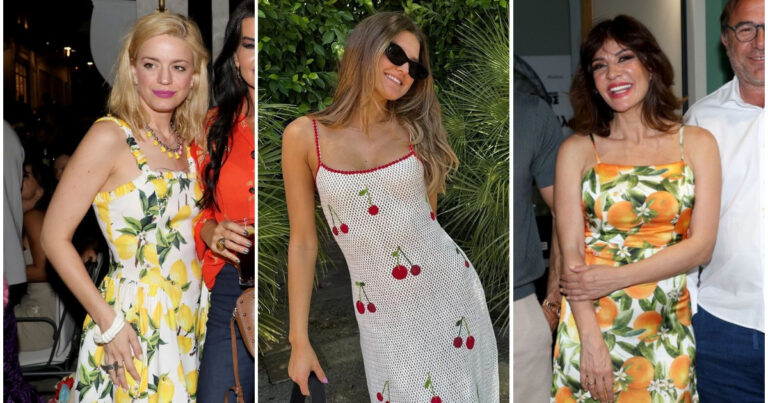 Fruit print φόρεμα: 3+1 φορές που οι celebrities επιβεβαιώνουν πως είναι η Νο1 τάση του καλοκαιριού