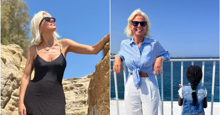 Χριστίνα Κοντοβά: Διακοπές στη Νάξο μαζί με την κόρη της, Έιντα!