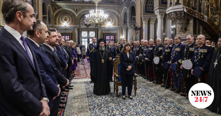 Δοξολογία για την Πρωτοχρονιά: Σύσσωμη η πολιτική και πολιτειακή ηγεσία στη Μητρόπολη